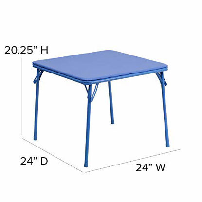 Picture of Flash Furniture Kids Colorful 5 Piece Folding Table and Chair Set