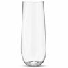 Picture of 24 Stemless Plastic Champagne Flutes - 9 Oz Plastic Champagne Glasses | Clear Plastic Unbreakable Toasting Glasses |Shatterproof | Disposable | Reusable Perfect For Wedding Or Party