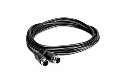 Picture of Hosa MID-315BK 5-Pin DIN to 5-Pin DIN MIDI Cable, 15 Feet