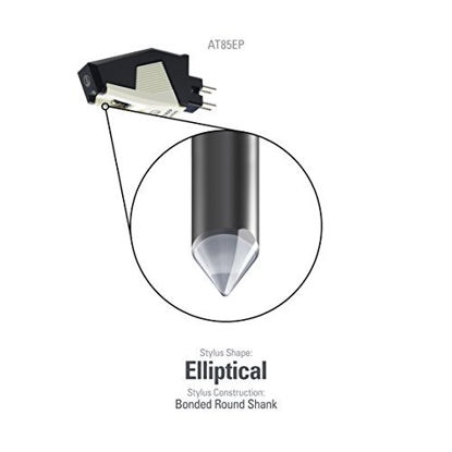 Picture of Audio-Technica AT85EP Turntable Cartridge with Elliptical Stylus P Mount