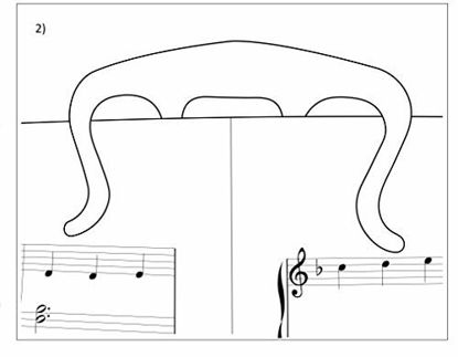 Picture of Music Book Clip- Page Holder for Sheet Music Stands, Pianos, Musicians
