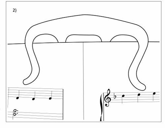 Picture of Music Book Clip- Page Holder for Sheet Music Stands, Pianos, Musicians