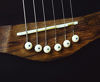 Picture of Blisstime 6 String Acoustic Guitar Bone Bridge Saddle and Nut and 6pcs Guitar Bone Bridge Pins Made of Real Bone