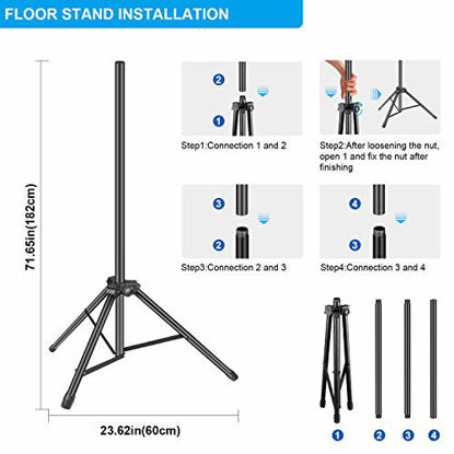 Picture of Professional Studio Recording Microphone Isolation Shield, Pop Filter,High density absorbent foam is used to filter vocal. Suitable for Blue Yeti and other condenser microphones (AO-504 With Stand)