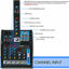 Picture of Pyle Professional Audio Mixer Sound Board Console System Interface 4 Channel Digital USB Bluetooth MP3 Computer Input 48V Phantom Power Stereo DJ Studio Streaming FX 16-Bit DSP Processor - PMXU43BT.5