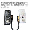 Picture of Flat Low Profile Guitar Patch Cables 12 inch HONEST KIN Right Angle Guitar Pedal Cable 1/4 Inch Golden for Guitar Effects Pedal Board (12 Inch Patch Cable 3 Pack)