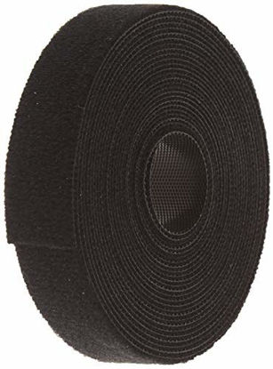Picture of Monoprice 3-Pack Hook & Loop Fastening Tape 5 Yard/roll, 0.75-inch, Black-(121887), 3 Count