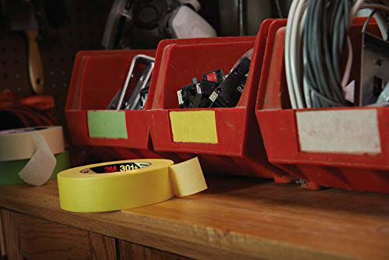 Picture of 3M Automotive Refinish Masking Tape, 06654, 36 mm x 55 m, Yellow, Paint Prep, Booth Masking, Fine Lines, Jamb Masking