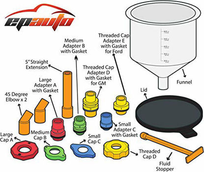 Picture of EPAUTO Spill Proof Radiator Coolant Filling Funnel Kit