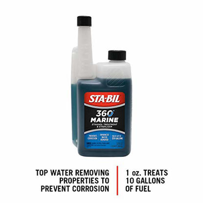 Picture of STA-BIL 360 Marine Ethanol Treatment and Fuel Stabilizer - Prevents Corrosion - Helps Clean Fuel System For Improved In-Season Performance - Treats Up To 320 Gallons, 32 fl. oz. (22240)