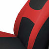 Picture of FH Group FB030115 Light & Breezy Flat Cloth Full Set Car Seat Covers Set, Airbag & Split Ready w. Gift, Red/Black- Fit Most Car, Truck, SUV, or Van