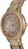Picture of Fossil Women's Virginia Quartz Resin Three-Hand Watch, Color: Horn Acetate/Rose Gold (Model: ES3716)
