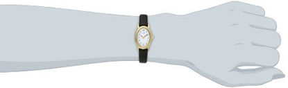 Picture of Timex Women's T21912 Cavatina Black Leather Strap Watch