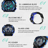 Picture of Kids Watches Boys for 5-12 Year Old, Kids Digital Sports Waterproof Watch for Kids Birthday Presents Gifts Age 5-12 Boys Girls Children Young Teen Outdoor Analog Electronic Watches Alarm-Blue