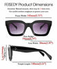 Picture of FEISEDY Classic Women Sunglasses Fashion Thick Square Frame UV400 B2471