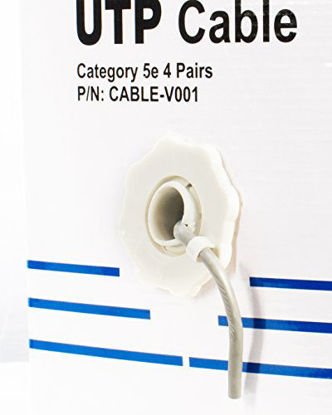 Picture of VIVO Gray 1,000ft Bulk Cat5e, CCA Ethernet Cable, 24 AWG, UTP Pull Box, Cat-5e Wire, Indoor, Network Installations CABLE-V001