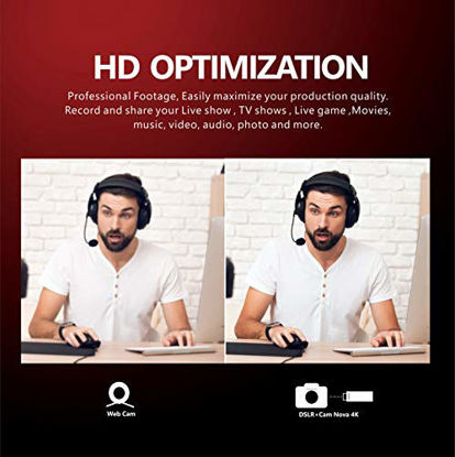Picture of UCEC CAM NOVA Video Capture Card 4K Broadcast Live USB 3.0 Cam Link Record via DSLR Camcorder Action Cam Live Stream on HDMI Capture Definition for Mac OS X PC Windows 7 8 10