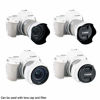 Picture of 18-55mm Lens Hood Shade for Canon EF-S 18-55mm f/3.5-5.6 is STM & EF-S 18-55mm f/4-5.6 is STM Lens Replaces Canon EW-63C Hood for T8i T7i T6i T5i SL3 SL2 SL1 90D 80D 77D 70D Reversible Design -White