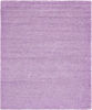 Picture of Unique Loom Solo Solid Shag Collection Modern Plush Lilac Area Rug (8' 0 x 10' 0)