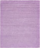 Picture of Unique Loom Solo Solid Shag Collection Modern Plush Lilac Area Rug (8' 0 x 10' 0)