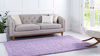 Picture of Unique Loom Solo Solid Shag Collection Modern Plush Lilac Area Rug (8' 0 x 10' 0)