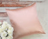 Picture of Aiking Home Solid Faux Silk Decorative Pillow Cover, Zipper Closure, 20 by 20 Inches, Rose Pink
