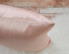 Picture of Aiking Home Solid Faux Silk Decorative Pillow Cover, Zipper Closure, 20 by 20 Inches, Rose Pink