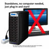 Picture of Vinpower Digital SharkBluCP-S3T-BK SharkBluCP 3 Target Blu-ray DVD CD Duplicator Tower with 500GB Hard Drive + USB 3.0 + CopyConnect (Supports BD CopyProtection)