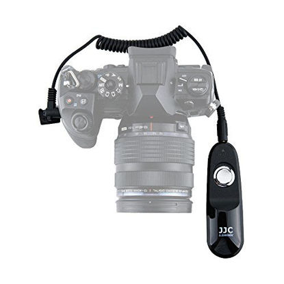 Picture of Wired Remote Shutter Cord JJC Shutter Release Cord Controller Cable for Olympus OM-D E-M1 E-M5 II E-M10 Mark II E-M10 Mark III E-PL6 E-PL7 E-PL8 E30 E520 E600 E620 E-P3 E-P5 E-PL2 E-PL3 Pen-F