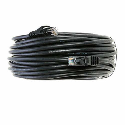 Picture of Cables Direct Online Snagless Cat5e Ethernet Network Patch Cable Black 25 Feet