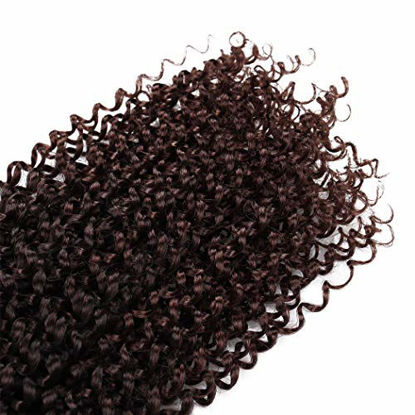 Picture of 7 Packs Passion Twist Hair 22 Inch Water Wave Synthetic Braids for Passion Twist Crochet Braiding Hair Goddess Locs Long Bohemian Curl Hair Extensions (22Strands/Pack, T33#)