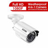 Picture of ZOSI 2MP HD 1920TVL Outdoor Indoor Security Camera 1080p (Hybrid 4-in-1 HD-CVI/TVI/AHD/960H Analog CVBS), 24PCS LEDs, 80ft IR Night Vision, Weatherproof Surveillance CCTV Bullet Camera