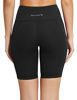 Picture of BALEAF Women's 8" High Waist Biker Workout Yoga Running Compression Exercise Shorts Side Pockets Black Size XS