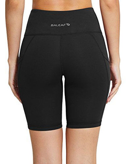 GetUSCart- BALEAF Women's 8 High Waist Biker Workout Yoga Running