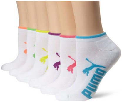 Picture of Puma Women's Half Terry Runner Socks 6-Pack, White Bright, 9-11