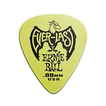 Picture of Ernie Ball .88mm Green Everlast Guitar Picks (P09191)