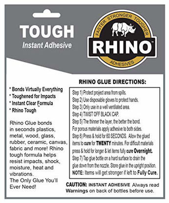Picture of Rhino Glue, Heavy Duty 40 Gram Clear