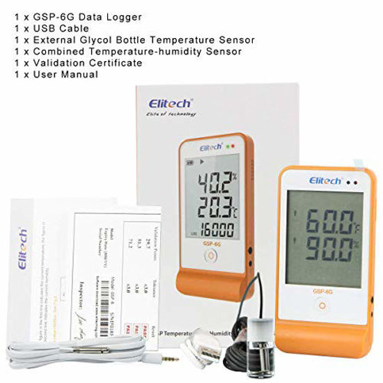 GetUSCart Elitech GSP6G Temperature and Humidity Data Logger with