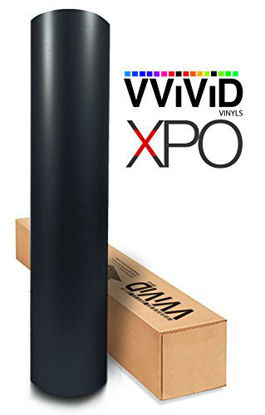 Picture of VViViD Matte Black Vinyl Wrap Roll XPO Air Release Technology (10ft x 5ft)
