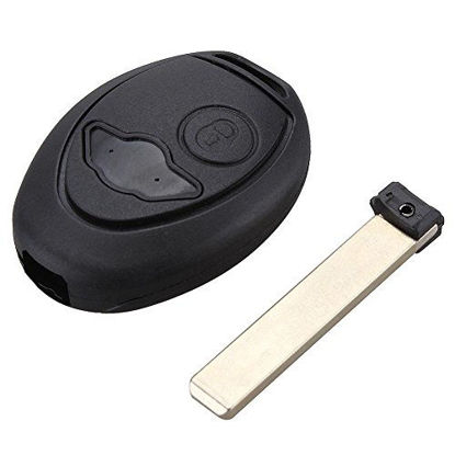 Picture of AmerStar Remote Car Key Shell Case With Logo Fob 2 Button for BMW Mini Cooper S R50 R53 2002-2005