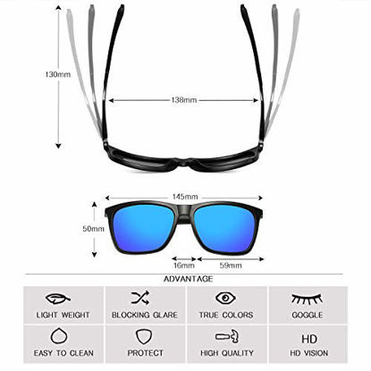 Picture of Polarized Sunglasses for Men Aluminum Mens Sunglasses Driving Rectangular Sun Glasses For Men/Women