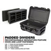 Picture of Nanuk 935 Waterproof Carry-On Hard Case with Wheels and Padded Divider - Graphite