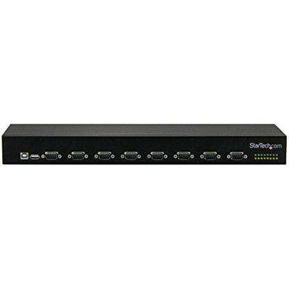 Picture of StarTech.com USB to Serial Hub - 8 Port - COM Port Retention - Rack Mount and Daisy Chainable - FTDI USB to RS232 Hub (ICUSB23208FD)