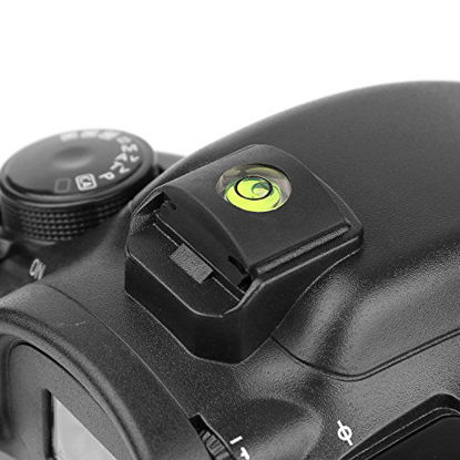 Picture of Hot Shoe Level, 4Pack ChromLives Hot Shoe Bubble Level Camera Hot Shoe Cover 2 Axis Bubble Spirit Level Compatible with DSLR Film Camera Canon Nikon Olympus,Combo Pack - 2 Axis and 1 Axis