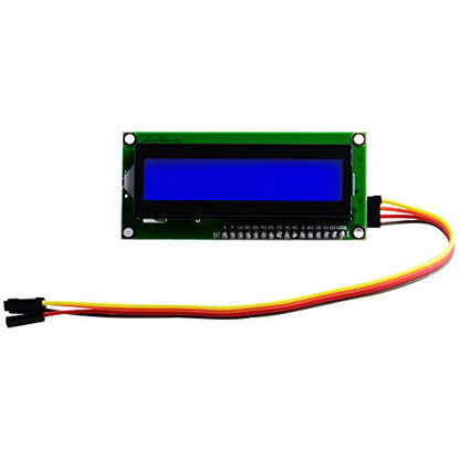 Picture of GeeekPi 2-Pack I2C 1602 LCD Display Module 16X2 Character Serial Blue Backlight LCD Module for Raspberry Pi Arduino STM32 DIY Maker Project Nanopi BPI Tinker Board Electrical IoT Internet of Things