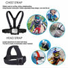 Picture of VVHOOY Universal Head Strap Mount Chest Strap Harness and Screw Adapter Compatible with Dragon Touch 4K,AKASO EK7000,Brave 4,Runme R3,VanTop,APEMAN A79 A80,Crosstour,Campark Action Camera Accessories