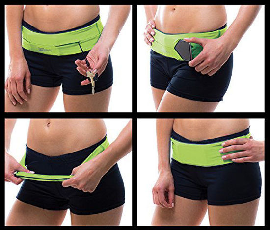 Picture of FlipBelt Level Terrain Waist Pouch, Neon Punch, Medium/29-32