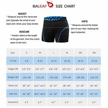 Picture of BALEAF Men's Bike Cycling Underwear Shorts 3D Padded Bicycle MTB Liner Shorts (Green, XXL)