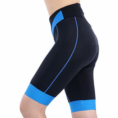 Picture of beroy Bike Shorts with 3D Gel Padded,Womens Gel Cycling Shorts(S,Blue)