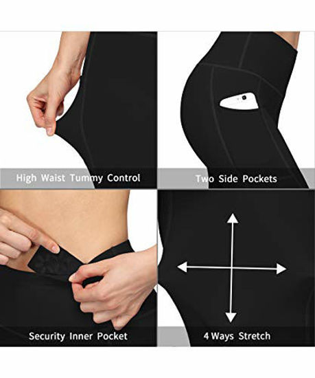 GetUSCart- Fengbay High Waist Yoga Pants with Pockets, Yoga Capris Tummy  Control Workout Pants 4 Way Stretch Leggings with Pockets